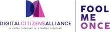 Digital Citizens Alliance: Fool Me Once On Scroll Mobile Logo